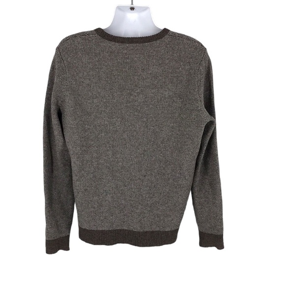J. Crew Men's 100 % Lambs wool Brown and Tan Sweater Size L - Picture 11 of 11